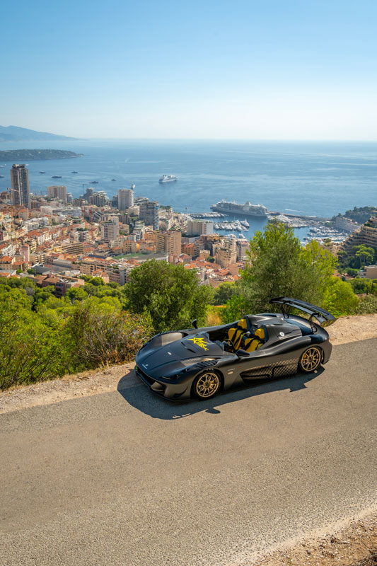 La Dallara Stradale au-dessus de Monaco